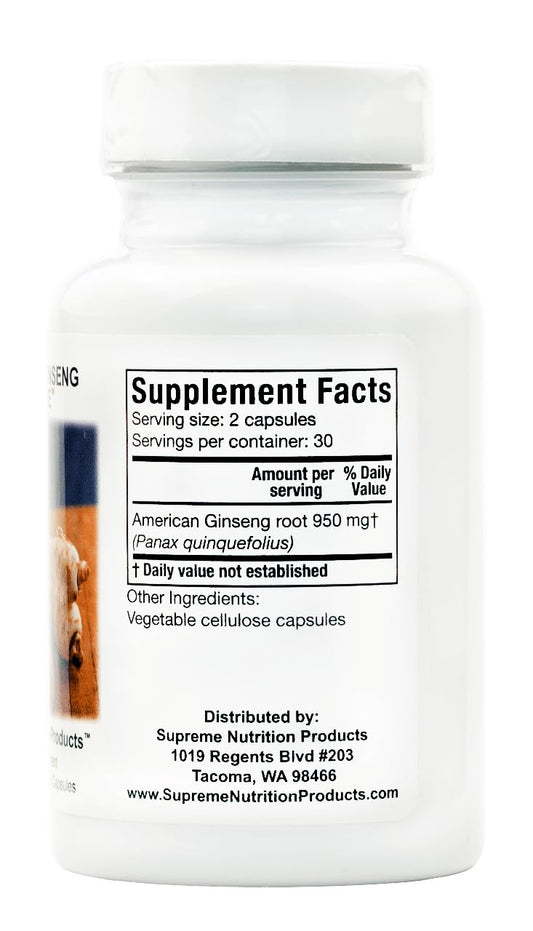 Pure American ginseng roots for Supreme Ginseng Supreme, natural source.