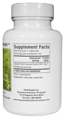 Supreme Nutrition Artemisia Supreme capsules closeup highlighting pure herb formulation