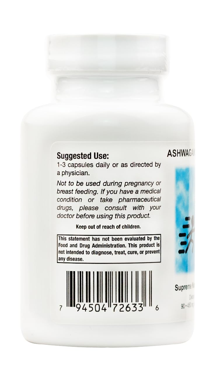 Supreme Nutrition Ashwagandha Supreme capsules, easy daily capsules for stress support and focus.