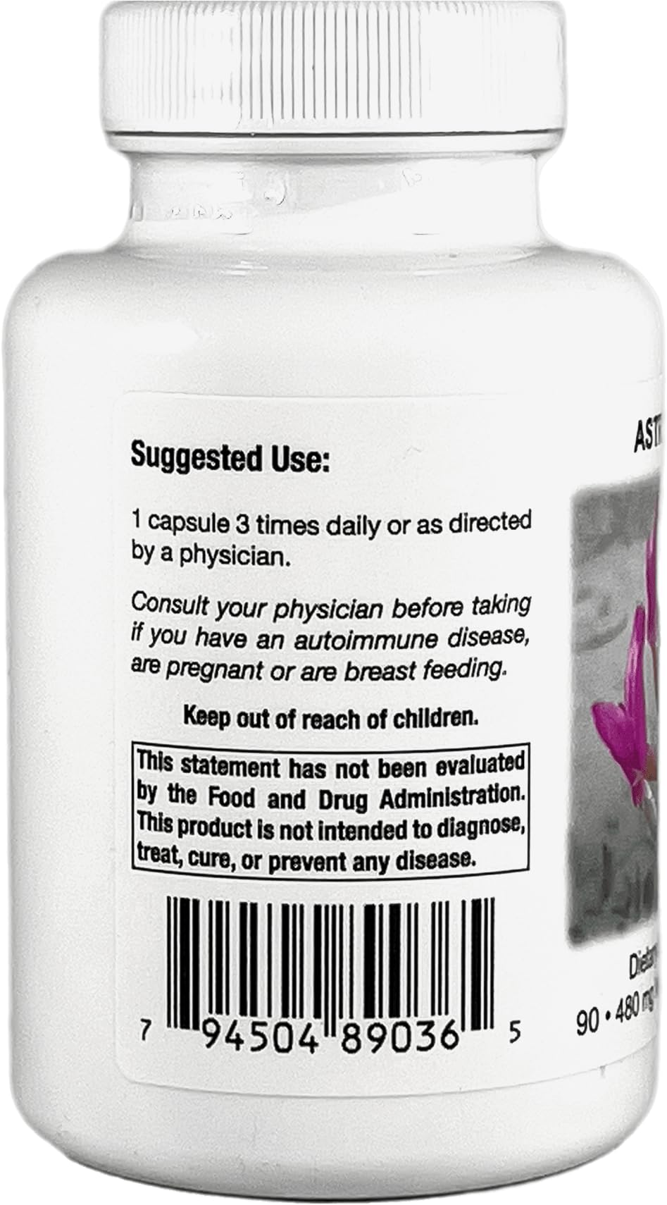 Supreme Nutrition Astragalus Supreme capsule close-up highlighting pure herb capsules for daily use
