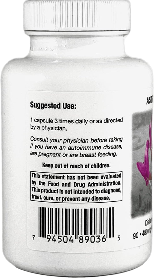 Supreme Nutrition Astragalus Supreme capsule close-up highlighting pure herb capsules for daily use