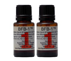 Supreme Nutrition BFB-1 bottle front for aromatherapy use