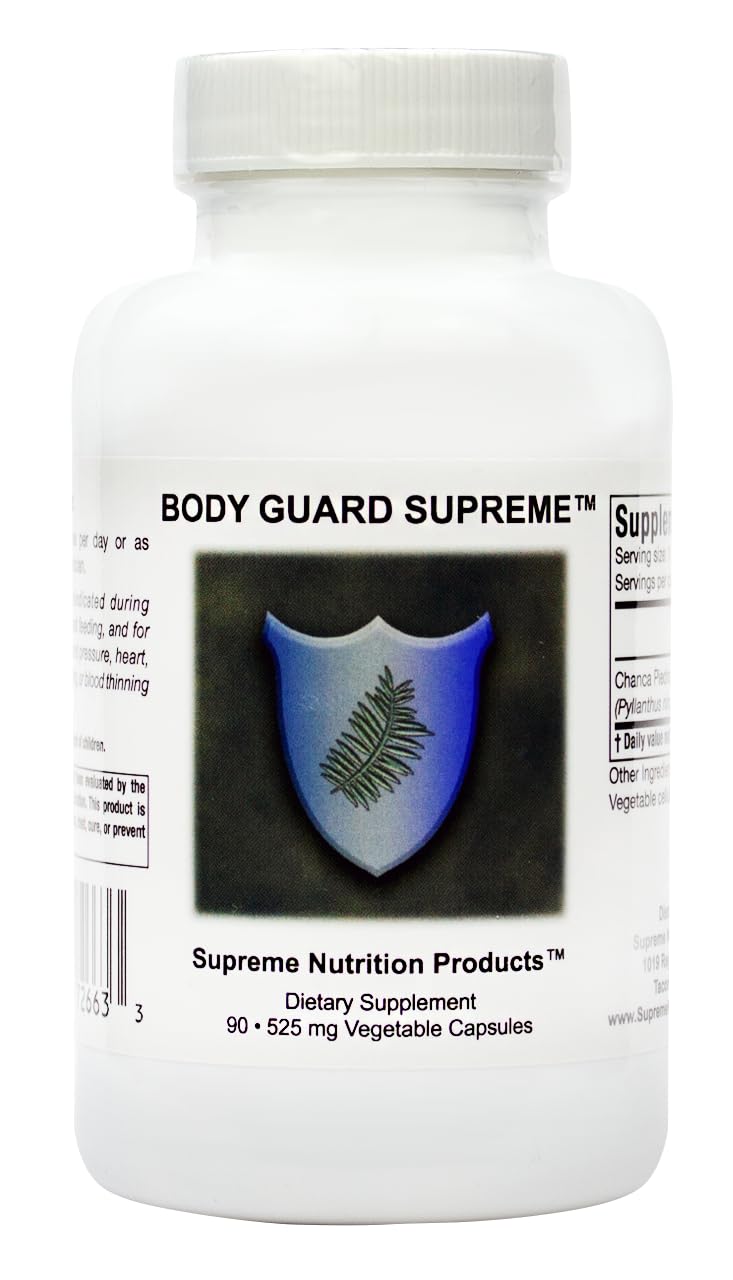 Supreme Nutrition Body Guard Supreme bottle label for daily use.