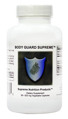 Supreme Nutrition Body Guard Supreme bottle label for daily use.