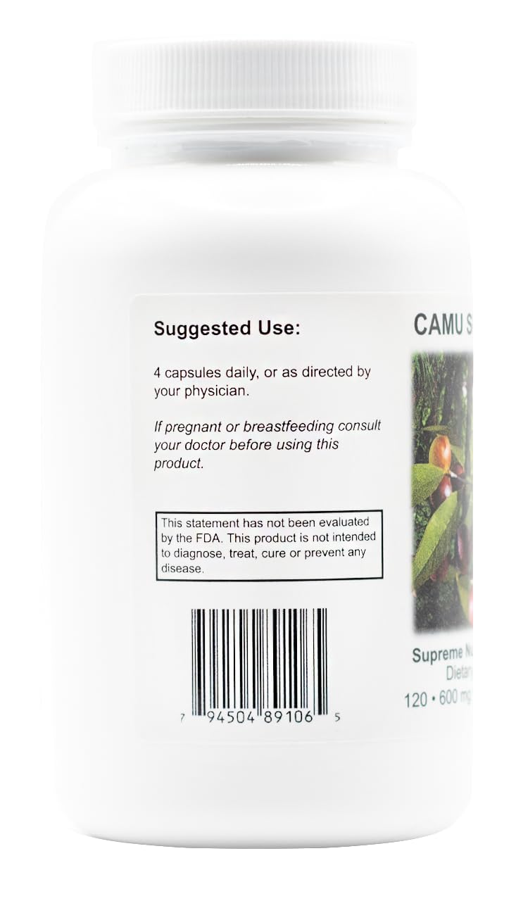 Back label shows vegetarian capsule format and clean ingredients.