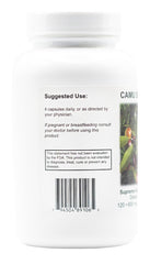 Back label shows vegetarian capsule format and clean ingredients.