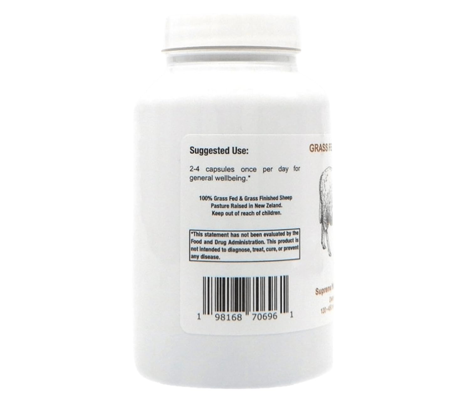 Supreme Nutrition capsules in hand for easy daily use.