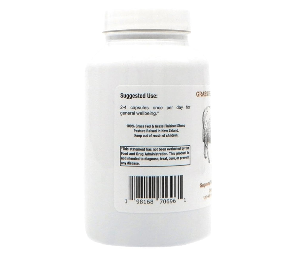 Supreme Nutrition capsules in hand for easy daily use.