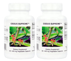 Supreme Nutrition Cissus Supreme capsules bottle front view for daily wellness support.