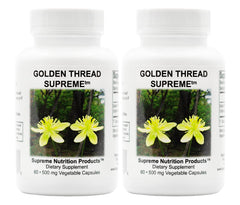 Supreme Nutrition Golden Thread Supreme bottle ready for daily herbal use.