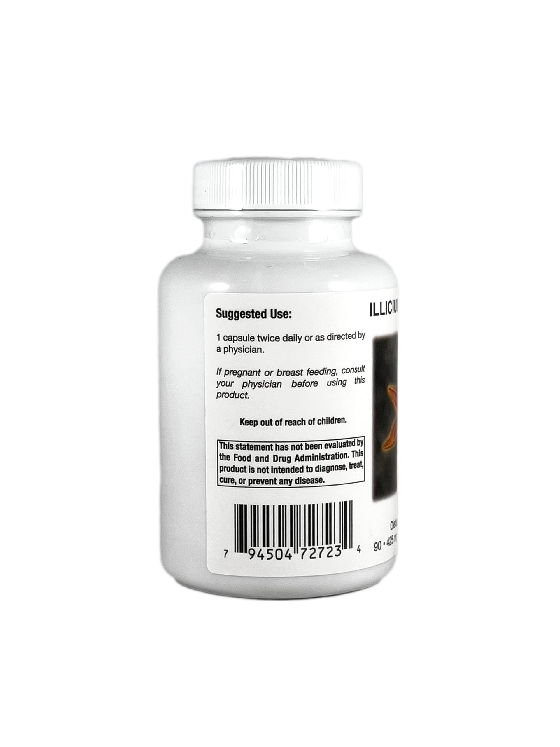 Supreme Nutrition Illicium Supreme label highlights 100% pure illicium verum