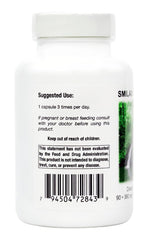 Label on Supreme Nutrition Smilax Supreme emphasizes purity and testing.