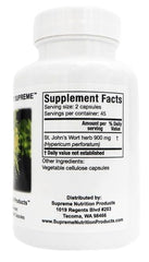 Capsules close-up of Supreme Nutrition St. John’s Wort Supreme