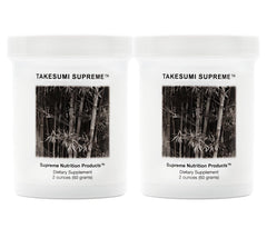 Supreme Nutrition Takesumi Supreme charcoal powder bottle highlights pure bamboo charcoal for daily use.