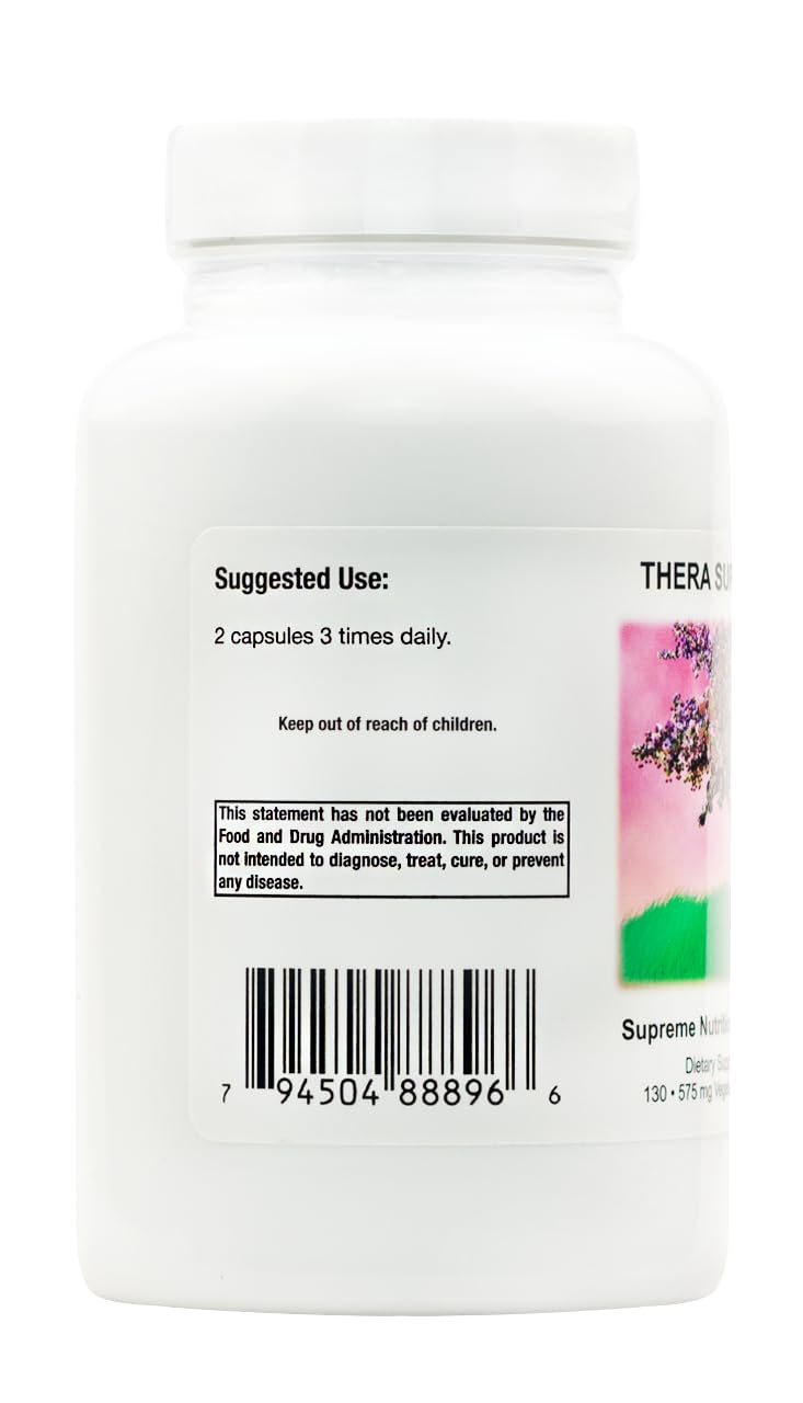 Supreme Nutrition Thera Supreme ingredient blend close-up highlighting natural botanicals.