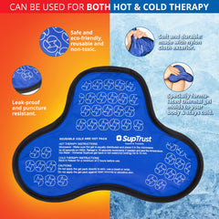 Suptrust versatile gel pack fits knees, shoulders, back, and more for cold therapy.