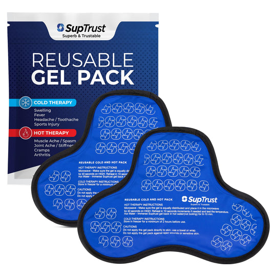 Suptrust shoulder ice pack flexible design contours to the shoulder for precise cooling.