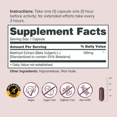 Sur AltRed label detail on bottle emphasizing natural, plant-based ingredients for athletes.