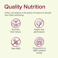 Sur Joint Support capsules being poured into hand illustrate easy daily dosing.