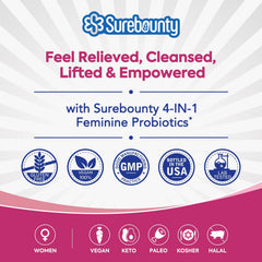 Surebounty Probiotics daily-use routine showing one capsule per day