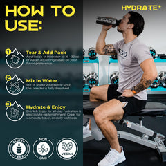 SURPO vegan, gluten-free electrolyte powder supports balanced hydration.