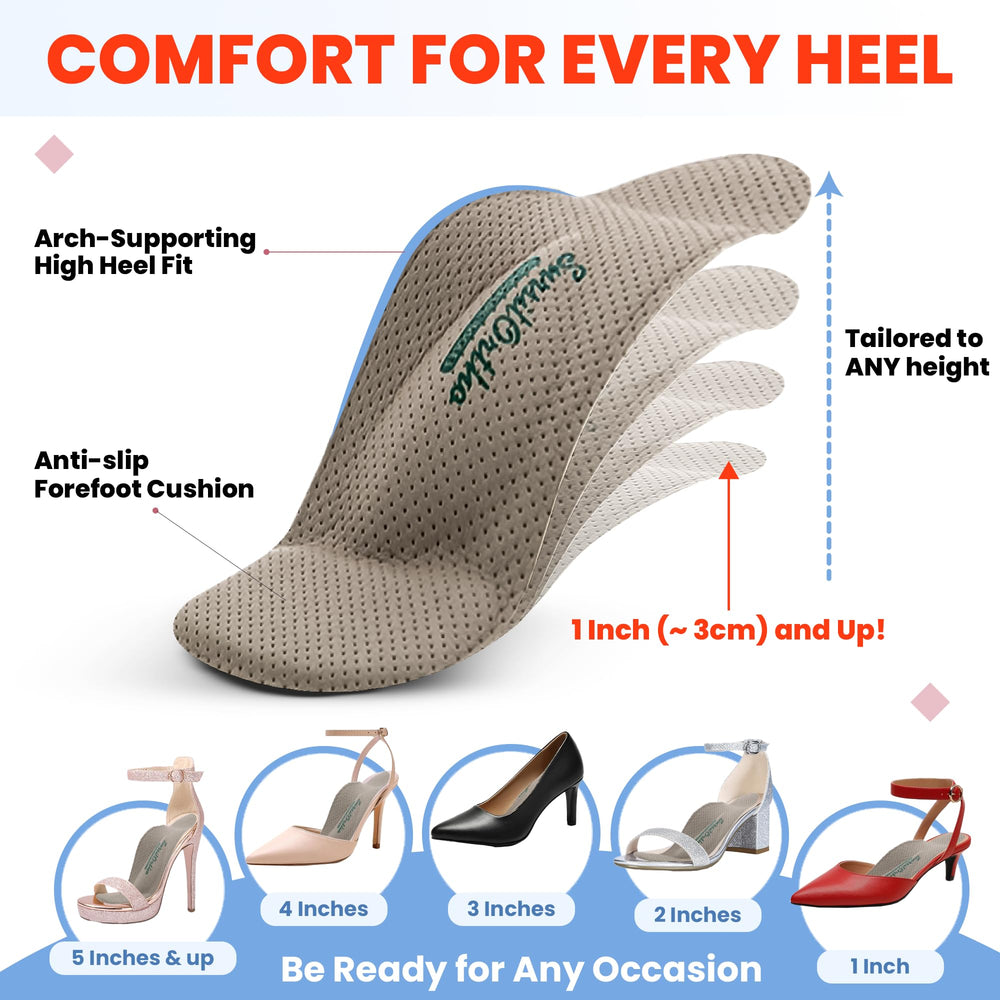 SursilOrtho ball-of-foot relief insole reduces forefoot pressure for all-day wear.