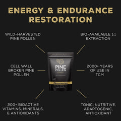 Surthrival Pine Pollen Powder pour shows easy use in smoothies and shakes.