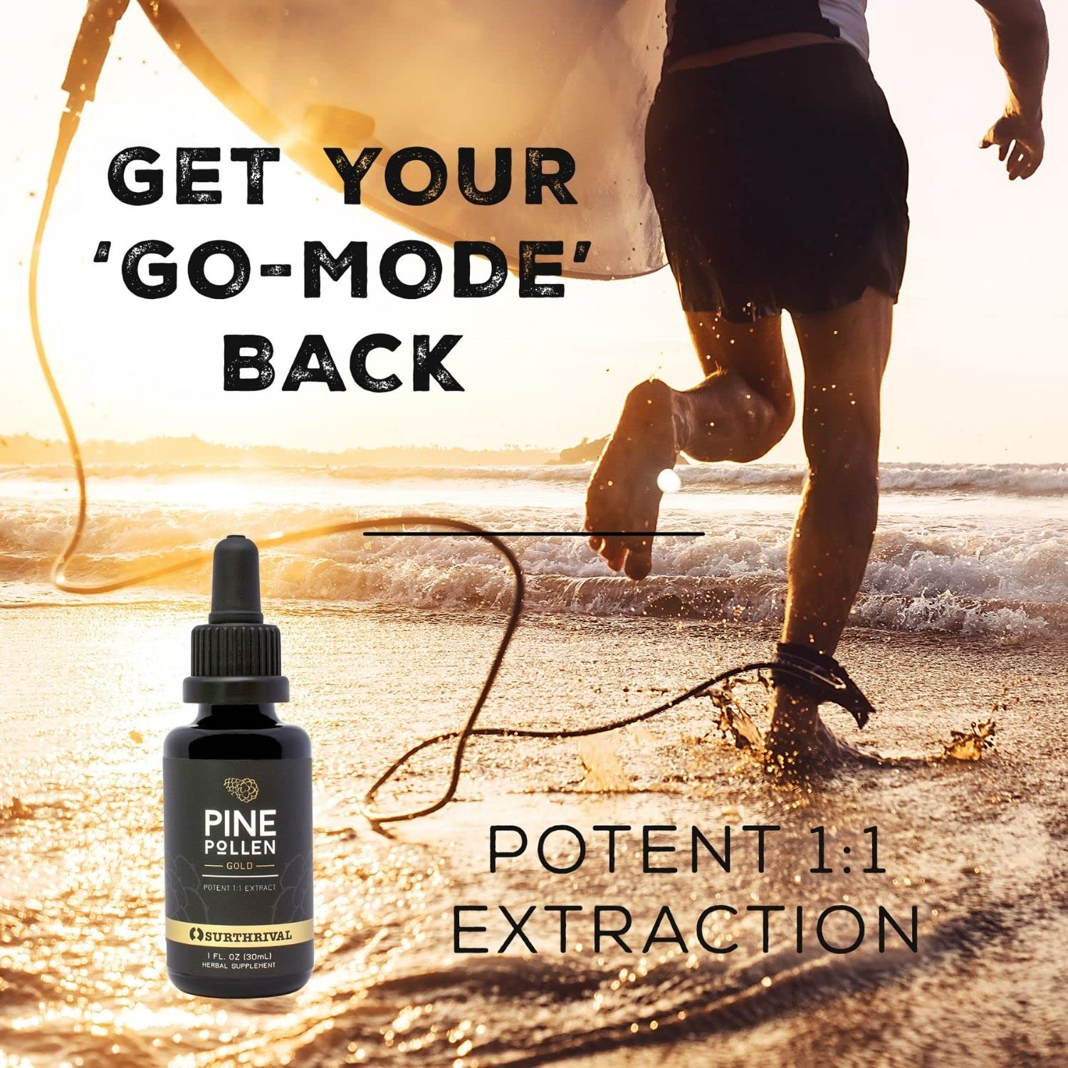Forest-to-table sourcing shown with wild harvested pine pollen imagery