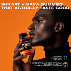 Susnen Power Gummies maca and shilajit roots illustration.