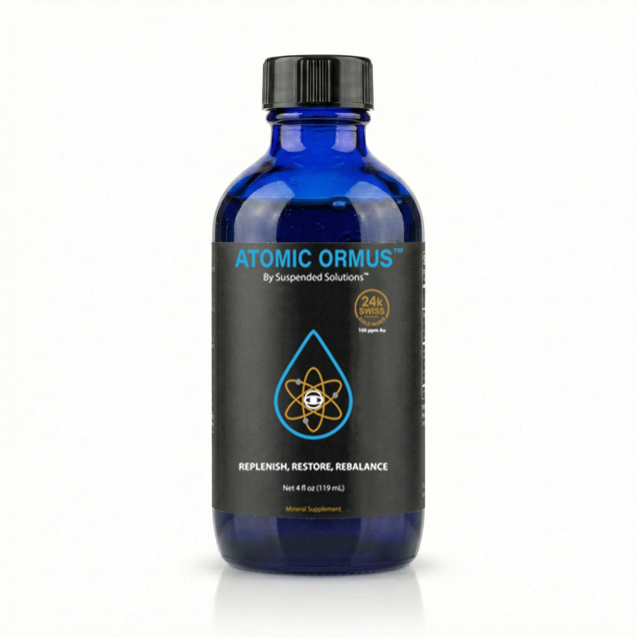 Suspended Solutions Atomic ORMUS storage pouch protects the bottle on the go.