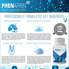 Kitchen counter with PhenAprin XR and a glass of water.