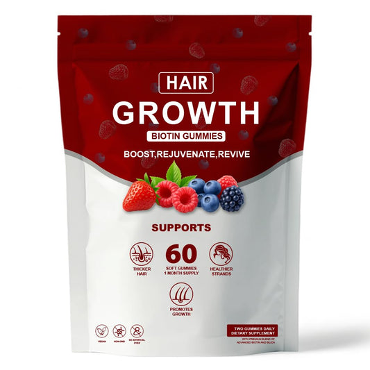 SUUDUUL Hair Growth Gummies bottle front for daily hair support.