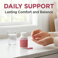 SUUDUUL Urovera hibiscus-turmeric blend promotes calming comfort.