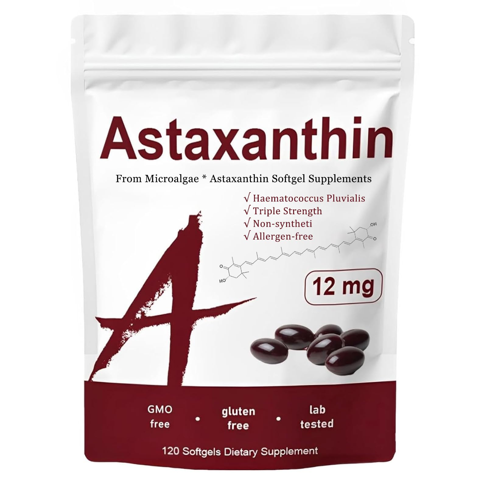 SUUDUUL Belano Astaxanthin softgels in chocolate flavor may support skin radiance.