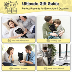 Suzzipad Black Cat heating pad as a gift idea for cozy comfort