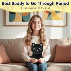 Suzzipad Black Cat heating pad in a compact portable design