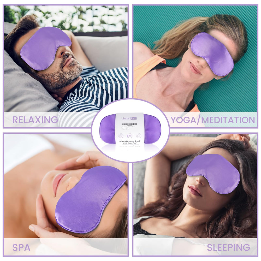 SuzziPad eye pillow cold compress refreshing tired eyes and reducing puffiness
