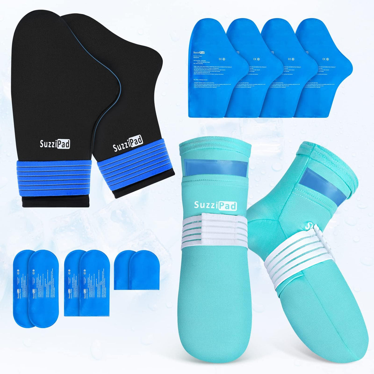 SUZZIPAD XL cold gloves with dual-layer design providing even hand cooling