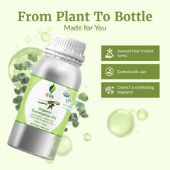 SVA eucalyptus oil used with hair and skin care applications.