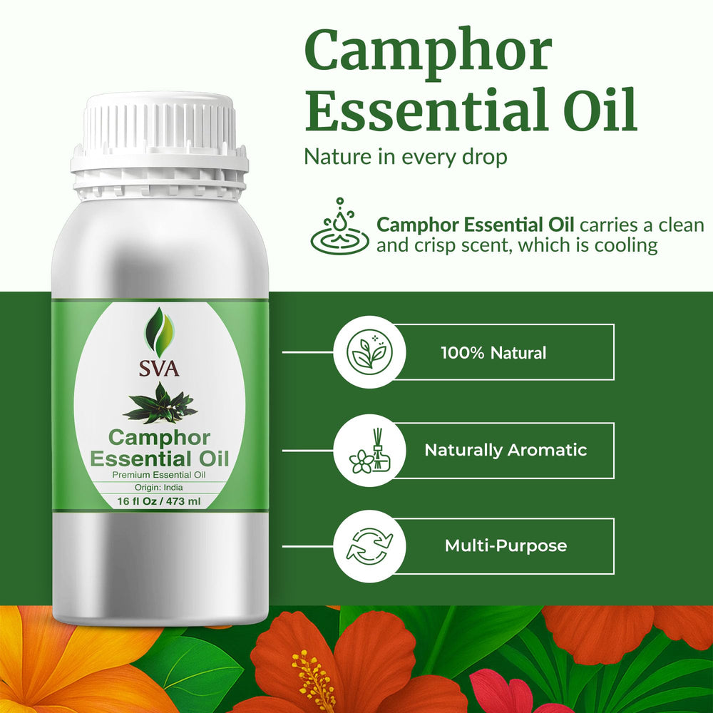 SVA Organics camphor oil diffuser-aroma scene highlights minty refreshing scent