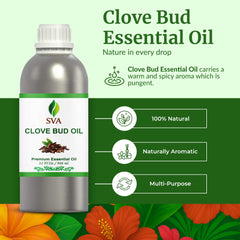 SVA ORGANICS Clove Bud Oil diffuser usage for warm, inviting ambiance.