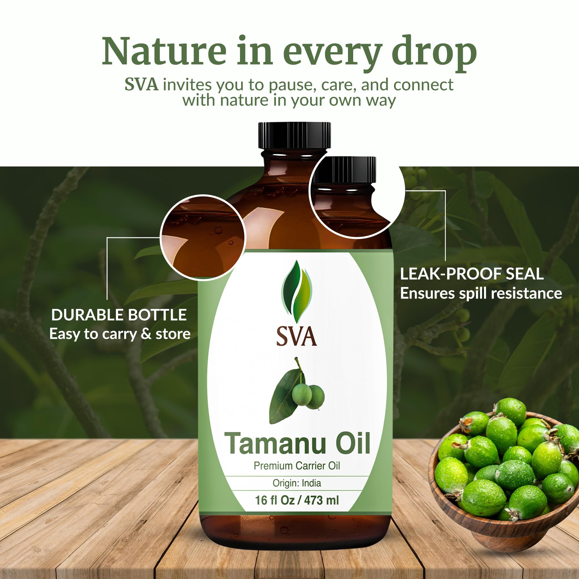 SVA Tamanu Seed Oil as a beauty product ingredient