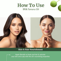 SVA Tamanu Seed Oil for hair and scalp massage