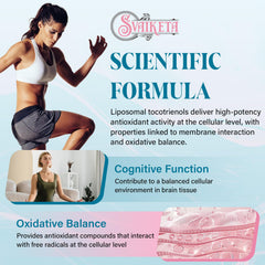 Svaiketa liposomal tocotrienols softgels on white surface for easy daily dosage