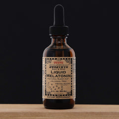 Svasthya Liquid Melatonin mixed in water for convenient consumption
