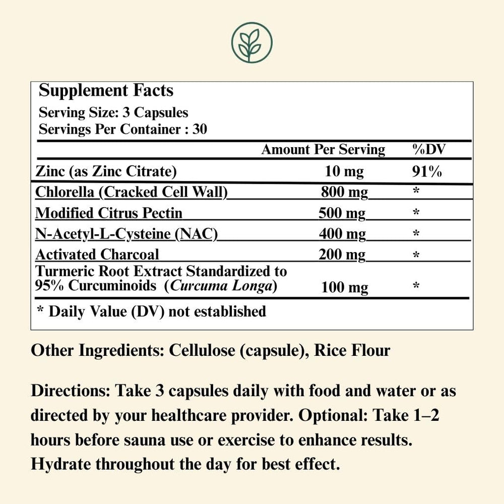 Chlorella tablet close-up highlighting natural binder ingredient for detox support.