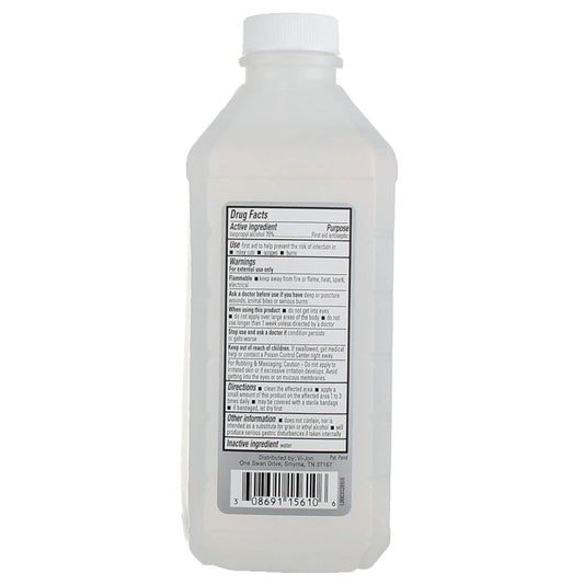 Swan 70% isopropyl rubbing alcohol box packaging for bulk supply.