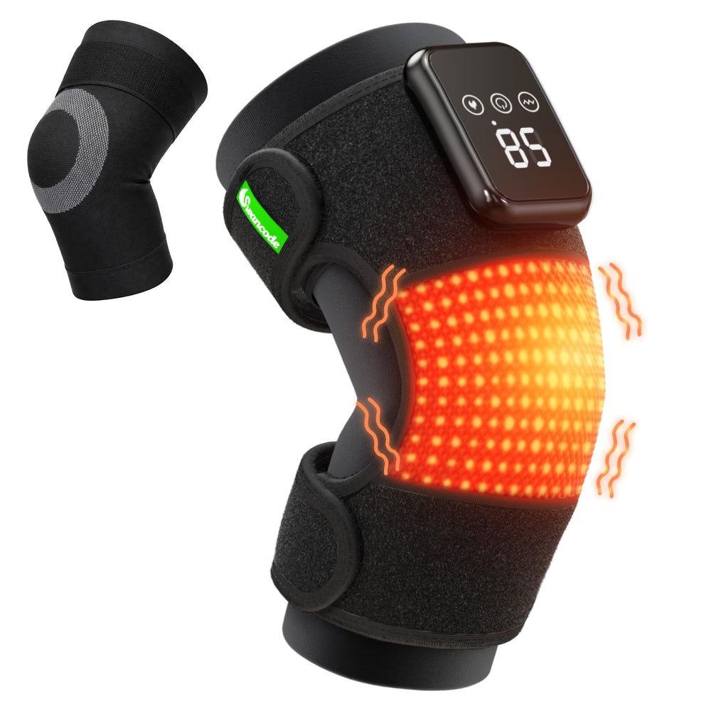 Swancode 3-in-1 knee massager heats the knee for soothing comfort