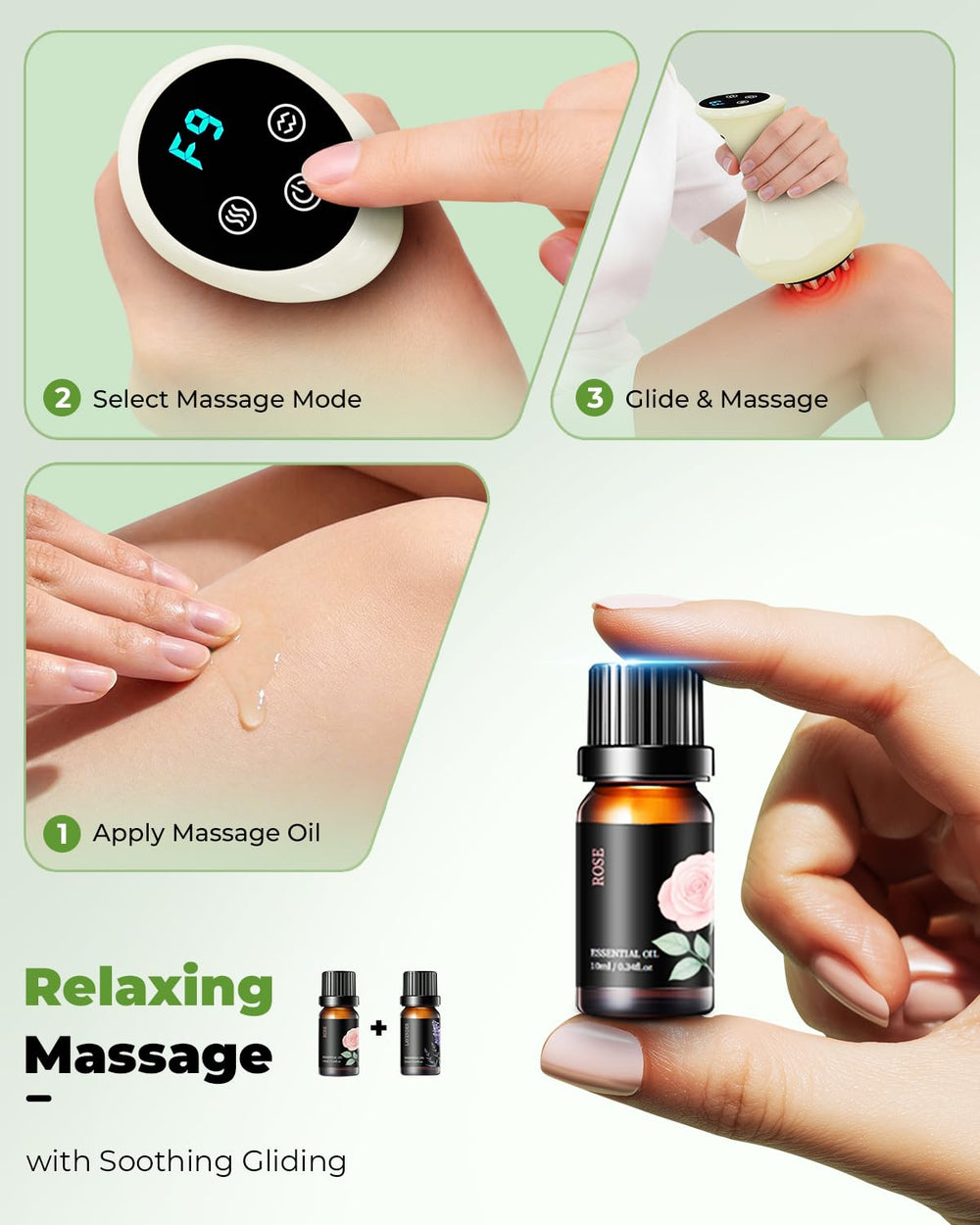 Swancode nine-level vibration settings offer adjustable massage intensity.