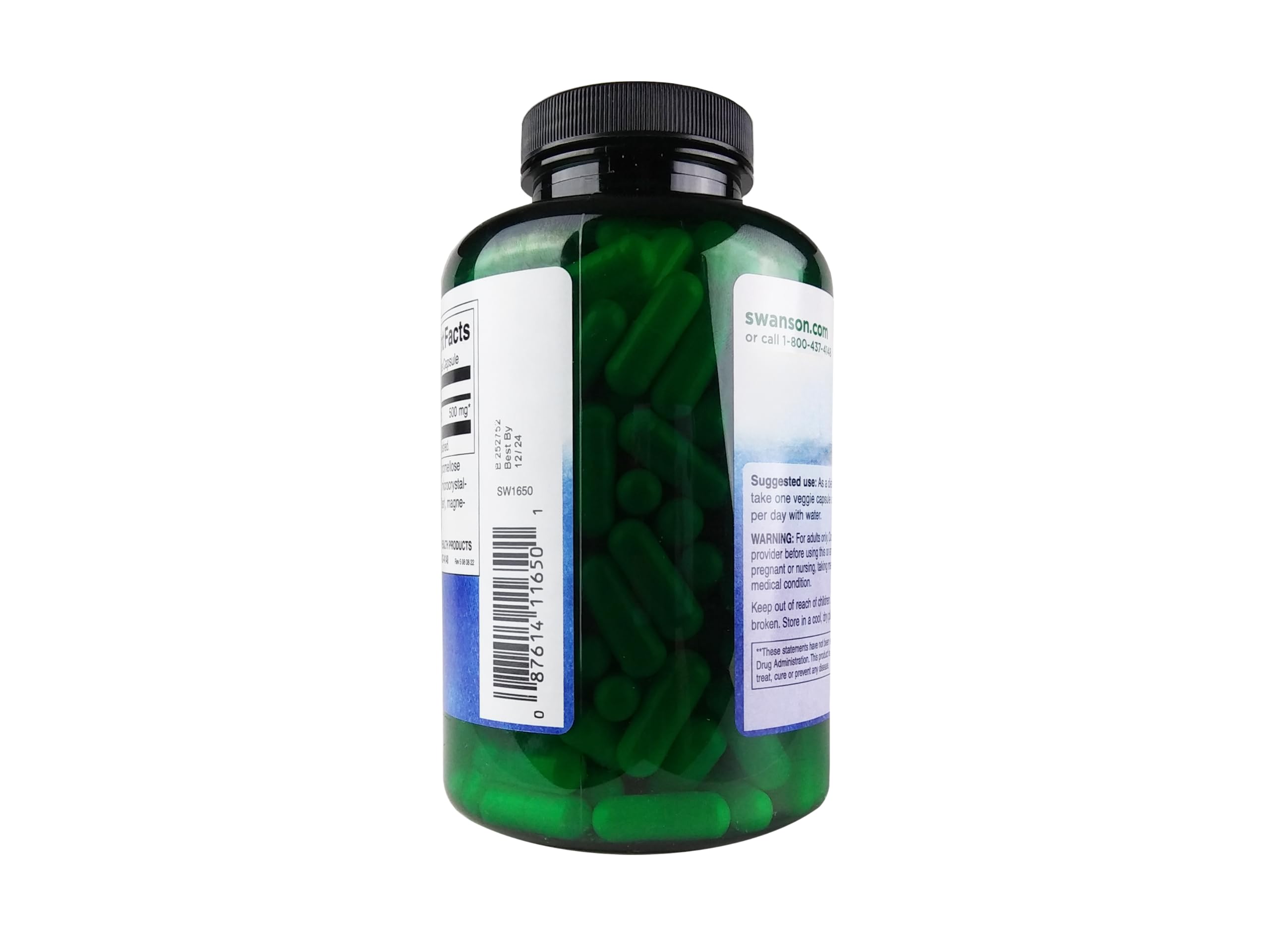 Swanson Acetyl L-Carnitine serving spoon image for easy daily dosing.